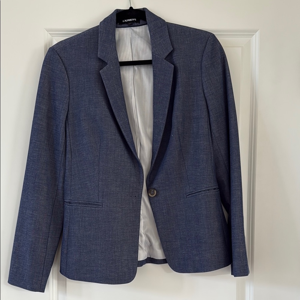 Express Blue Sport Coat with Tailored Fit
